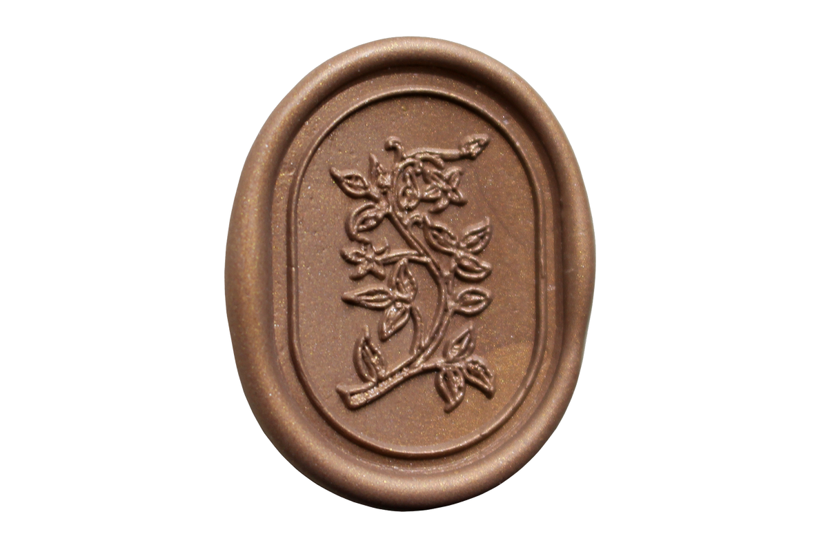 Antique Flora Brass Wax Stamp – Raleigh Paper