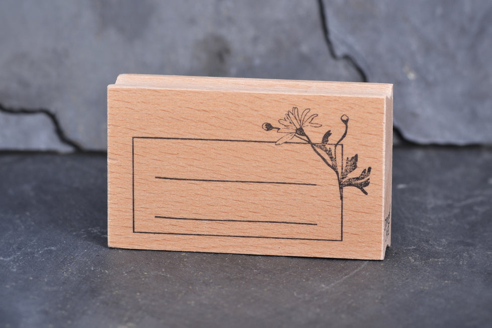 Stempel Jazz Rubber Stamp - Daisy Label | Flywheel | Stationery | Tasmania