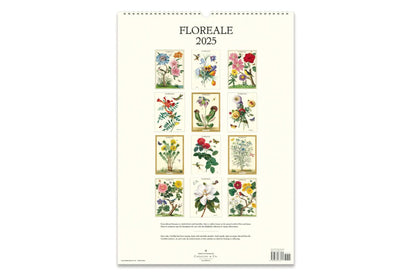 Cavallini 2025 Wall Calendar - Floreale | Flywheel | Stationery | Tasmania