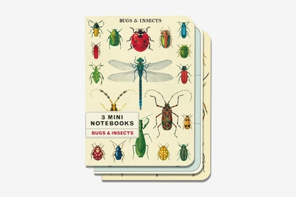 Cavallini Mini Notebook Set - Bugs & Insects | Flywheel | Stationery | Tasmania