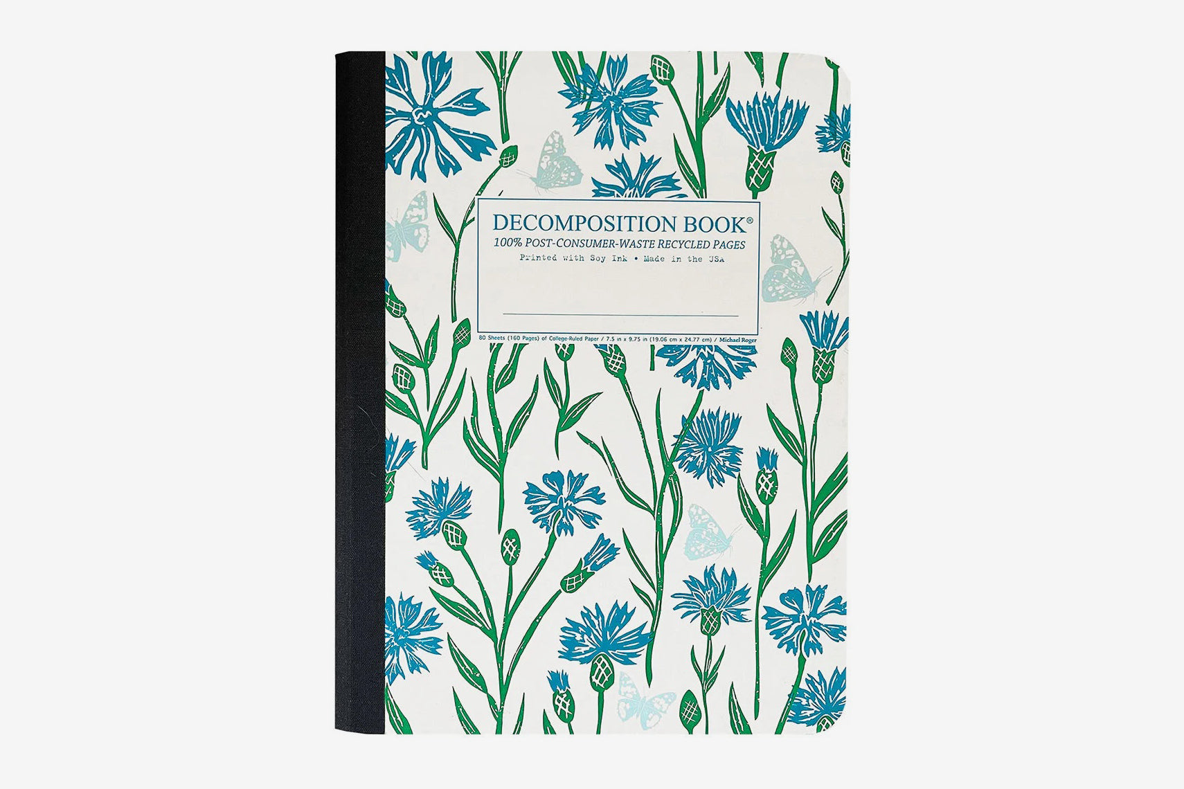 Decomposition Book Large - Cornflower | Flywheel | Stationery | Tasmania