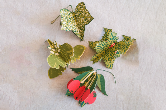 East End Press Paper Ornaments - Festive Foliage | Flywheel | Stationery | Tasmania