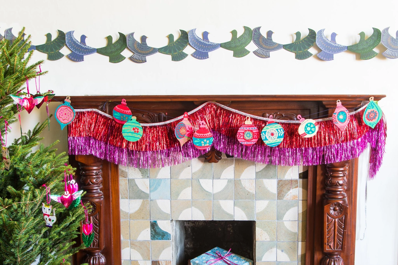 East End Press Sewn Garland - Baubles | Flywheel | Stationery | Tasmania