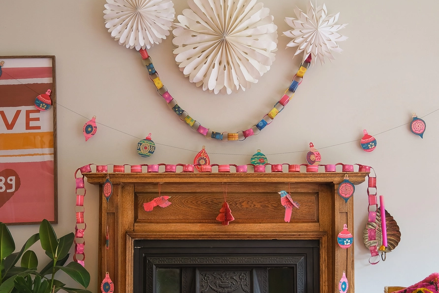 East End Press Sewn Garland - Baubles | Flywheel | Stationery | Tasmania