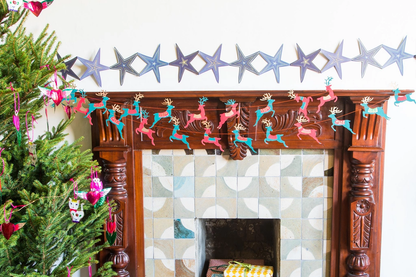 East End Press Sewn Garland - Bright Reindeer | Flywheel | Stationery | Tasmania