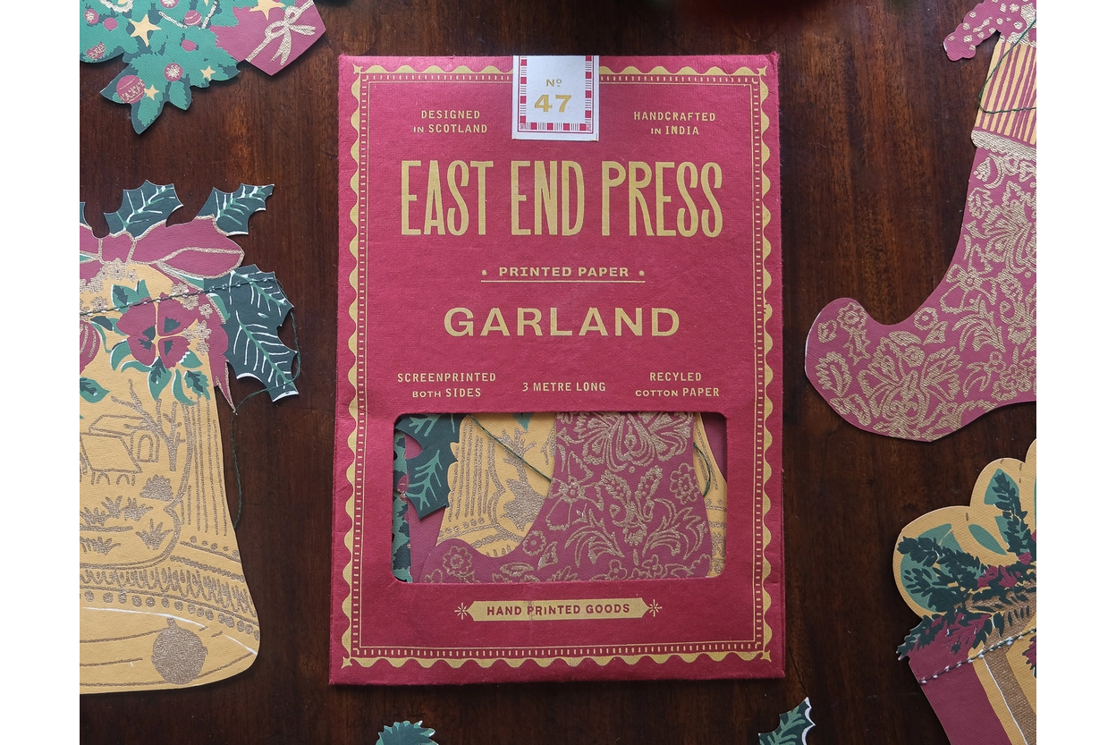 East End Press Sewn Garland - Christmas | Flywheel | Stationery | Tasmania