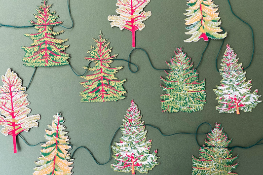 East End Press Sewn Garland - Forest | Flywheel | Stationery | Tasmania