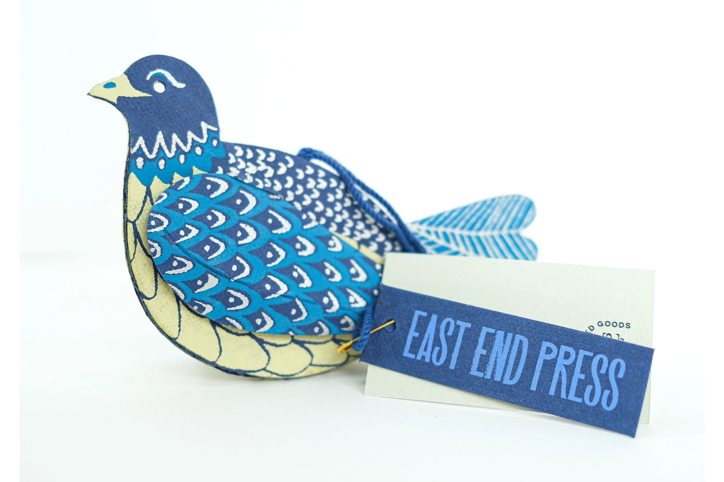 East End Press Screen-Printed Board Decoration - Dove | Flywheel | Stationery | Tasmania