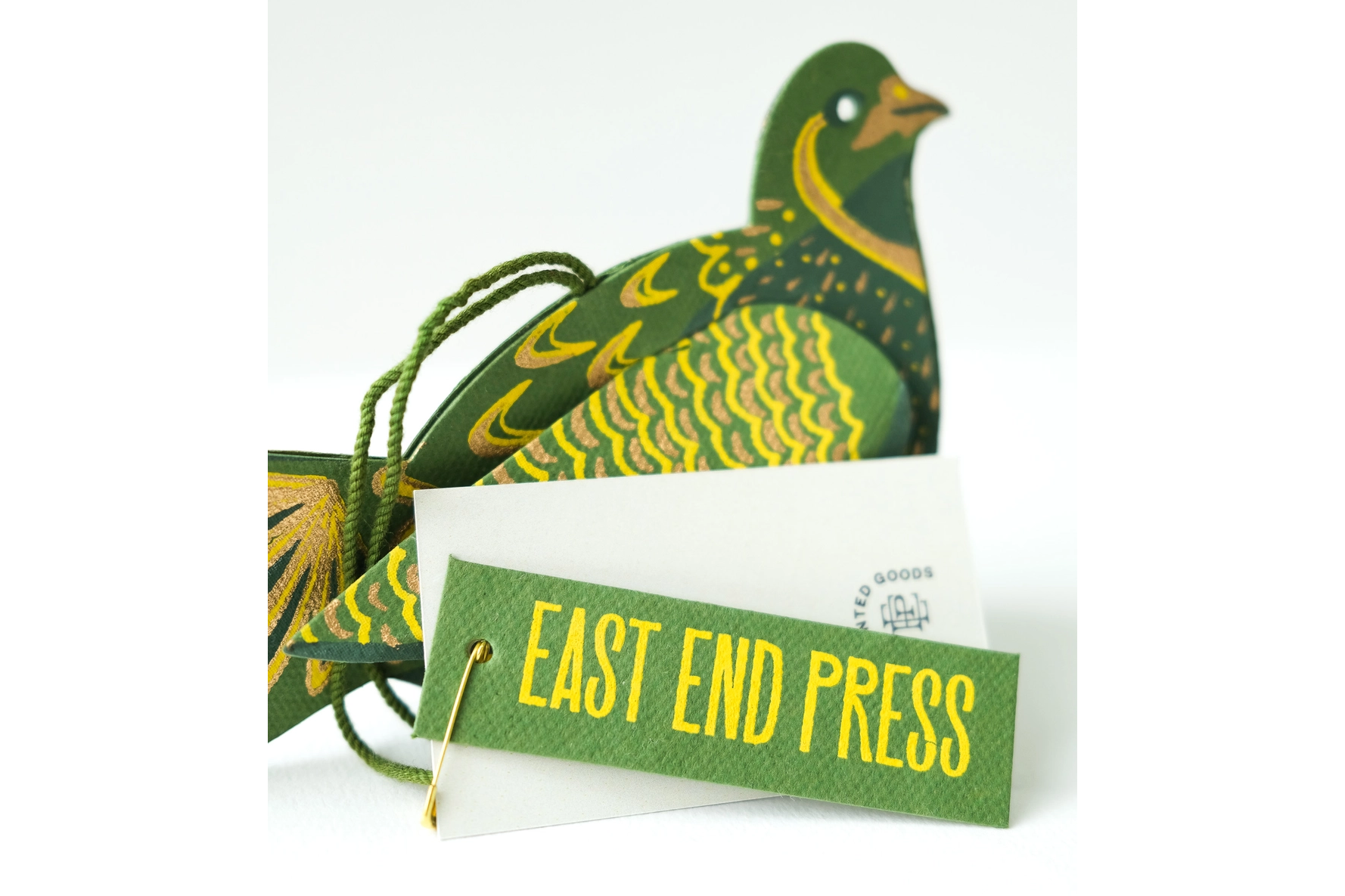 East End Press Screen-Printed Board Decoration - Partridge | Flywheel | Stationery | Tasmania