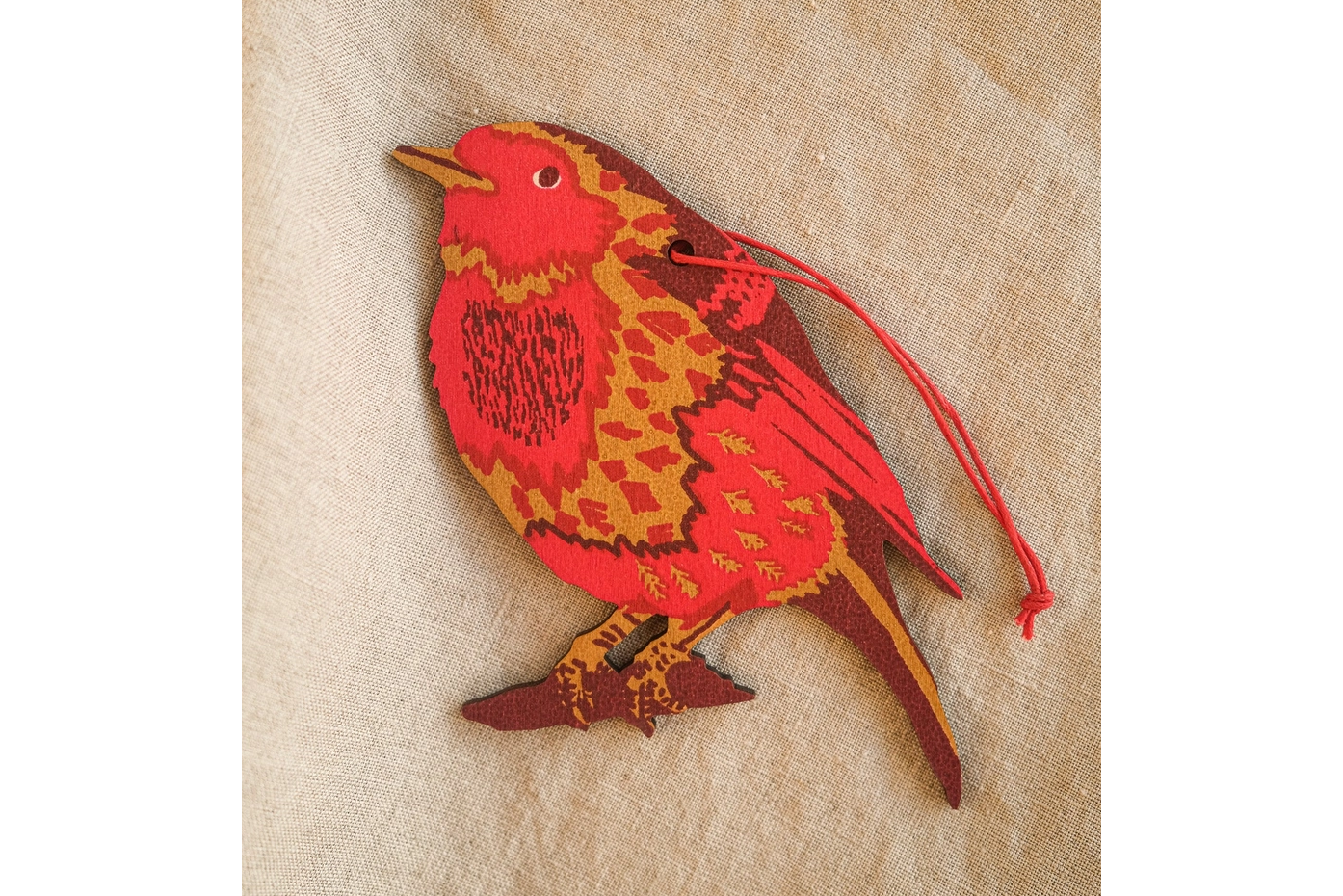 East End Press Wooden Ornament - Robin | Flywheel | Stationery | Tasmania