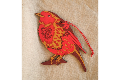 East End Press Wooden Ornament - Robin | Flywheel | Stationery | Tasmania