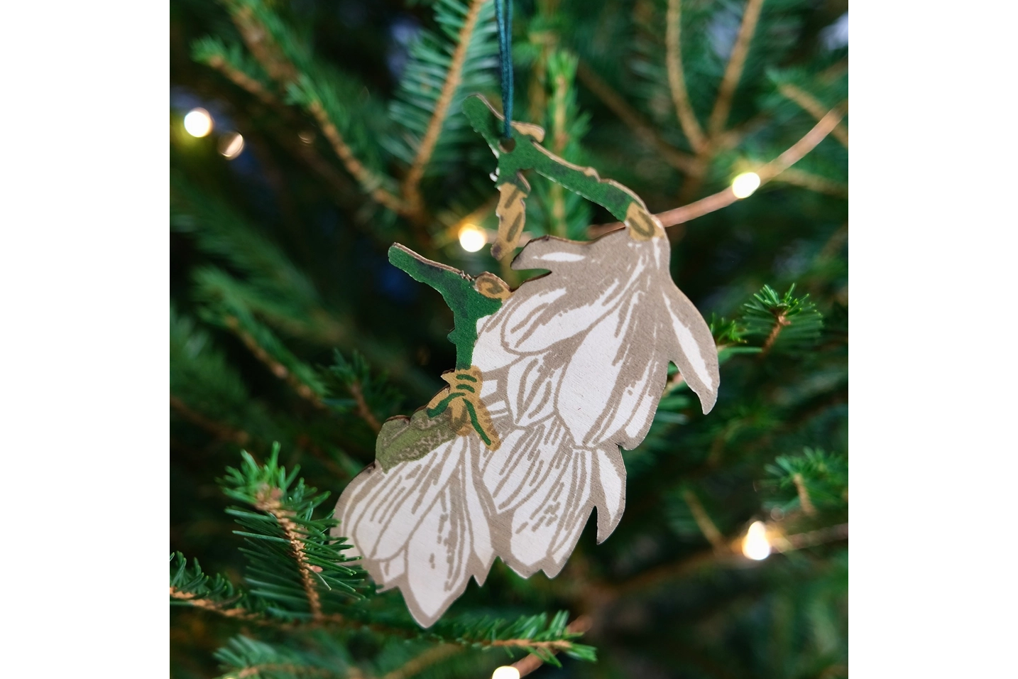 East End Press Wooden Ornaments - Festive Foliage | Flywheel | Stationery | Tasmania