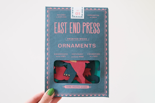 East End Press Wooden Ornaments - Reindeers | Flywheel | Stationery | Tasmania