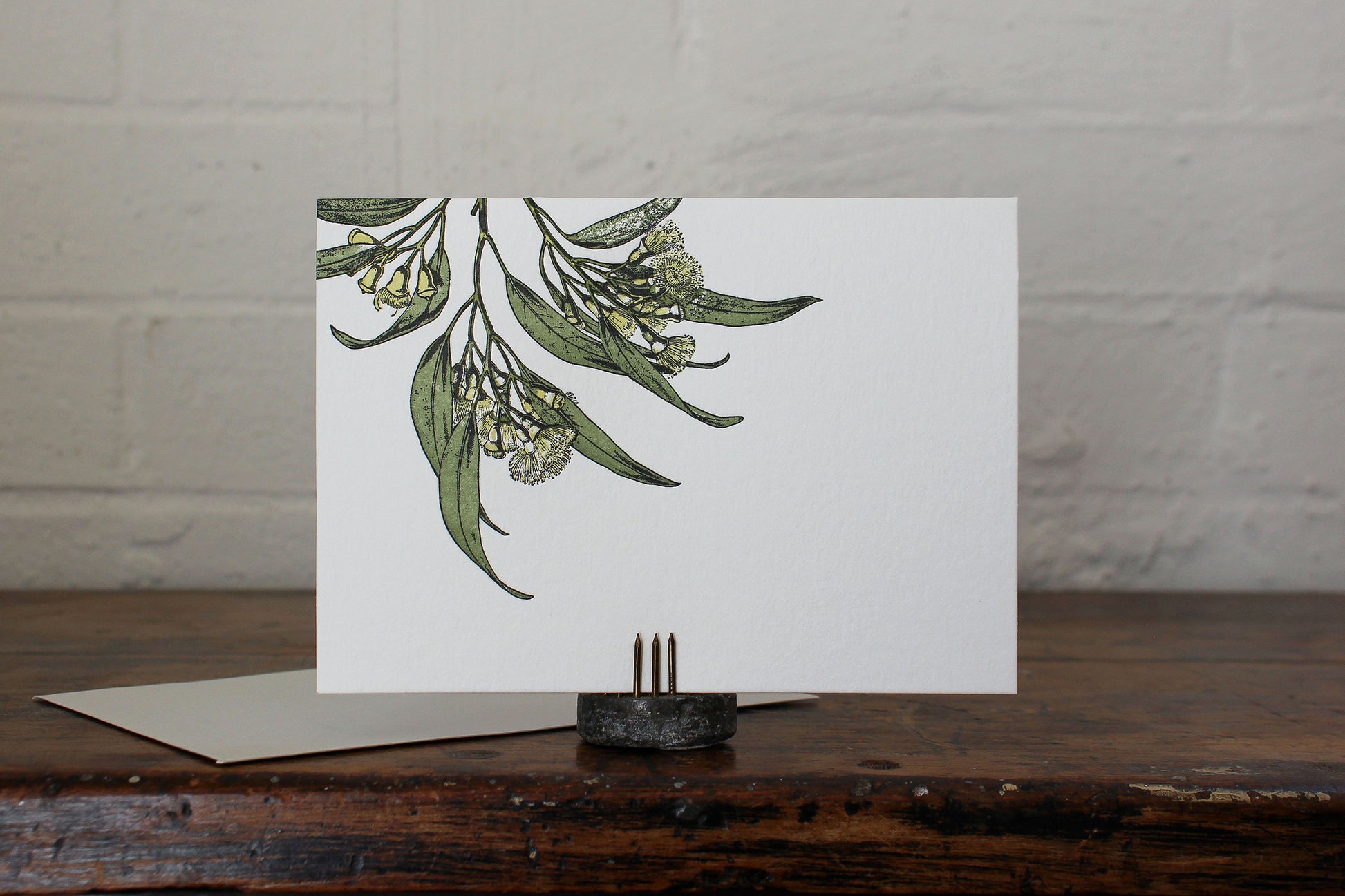 Letterpress Greeting Card - Eucalyptus | Flywheel | Stationery | Tasmania