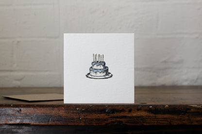 Letterpress Notecard - Cake | Flywheel | Stationery | Tasmania