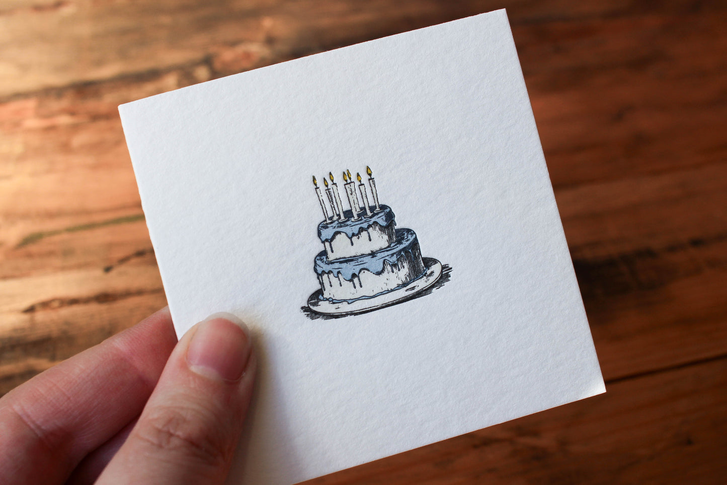 Letterpress Notecard - Cake | Flywheel | Stationery | Tasmania