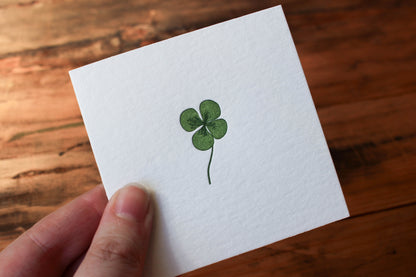 Letterpress Notecard - Clover | Flywheel | Stationery | Tasmania