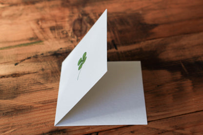 Letterpress Notecard - Clover | Flywheel | Stationery | Tasmania