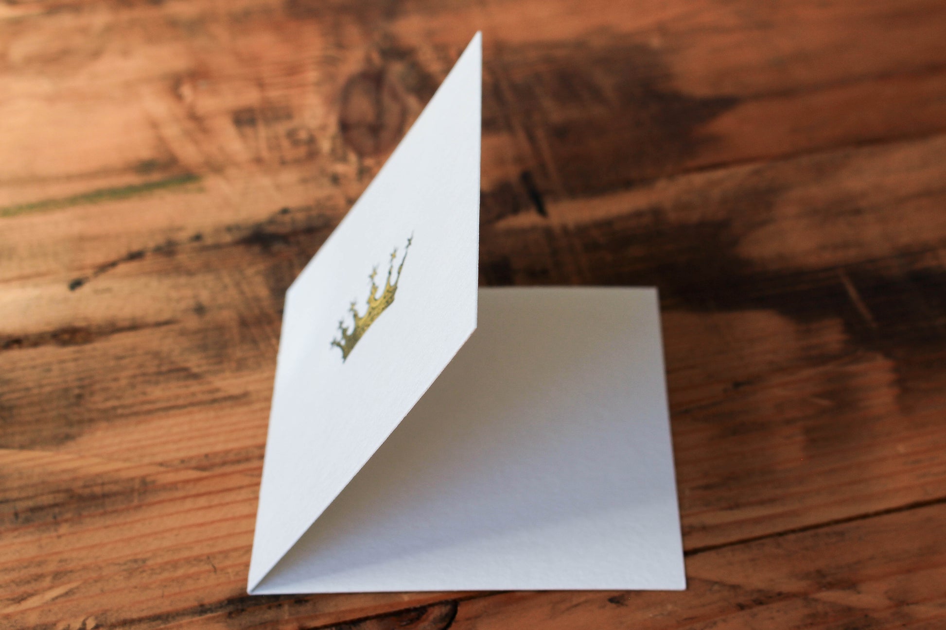 Letterpress Notecard - Crown | Flywheel | Stationery | Tasmania