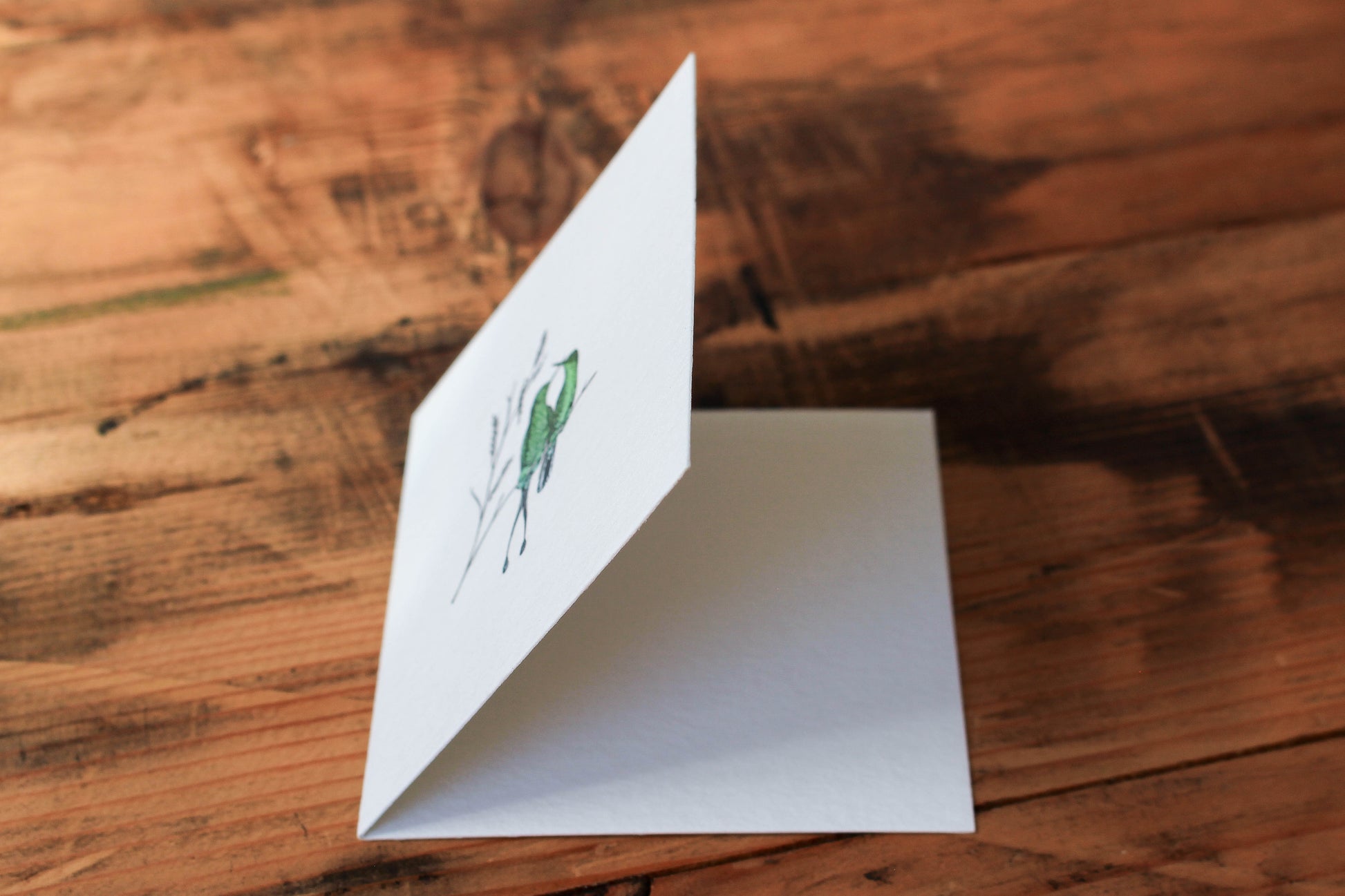 Letterpress Notecard - Hummingbirds | Flywheel | Stationery | Tasmania