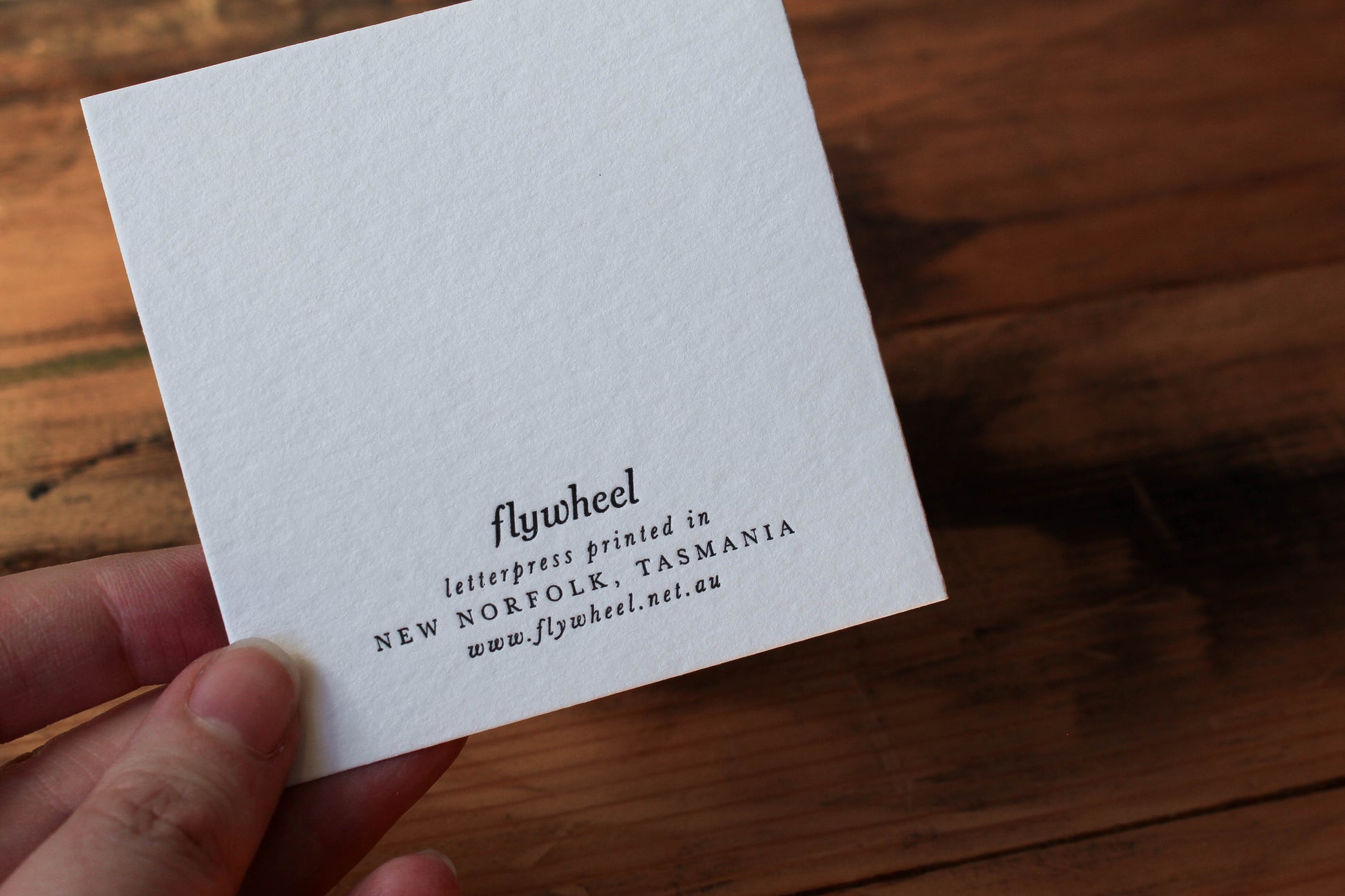 Letterpress Notecard - Cake | Flywheel | Stationery | Tasmania