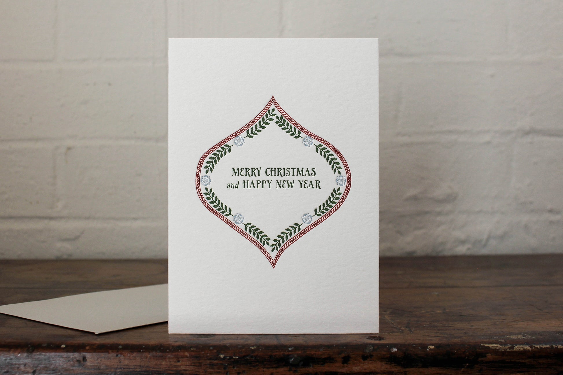 Letterpress Christmas Card - Ornamental | Flywheel | Stationery | Tasmania