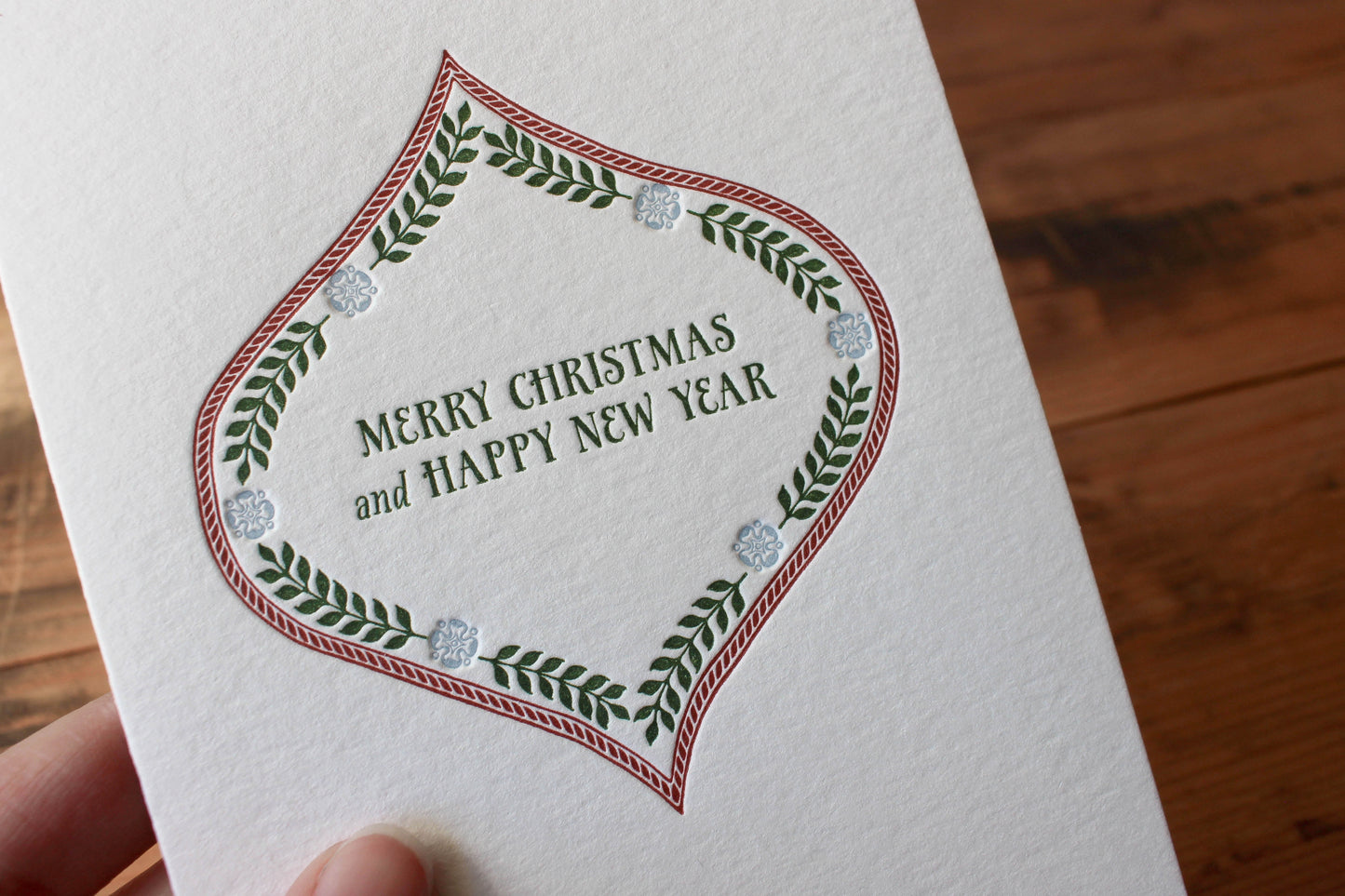 Letterpress Christmas Card - Ornamental | Flywheel | Stationery | Tasmania