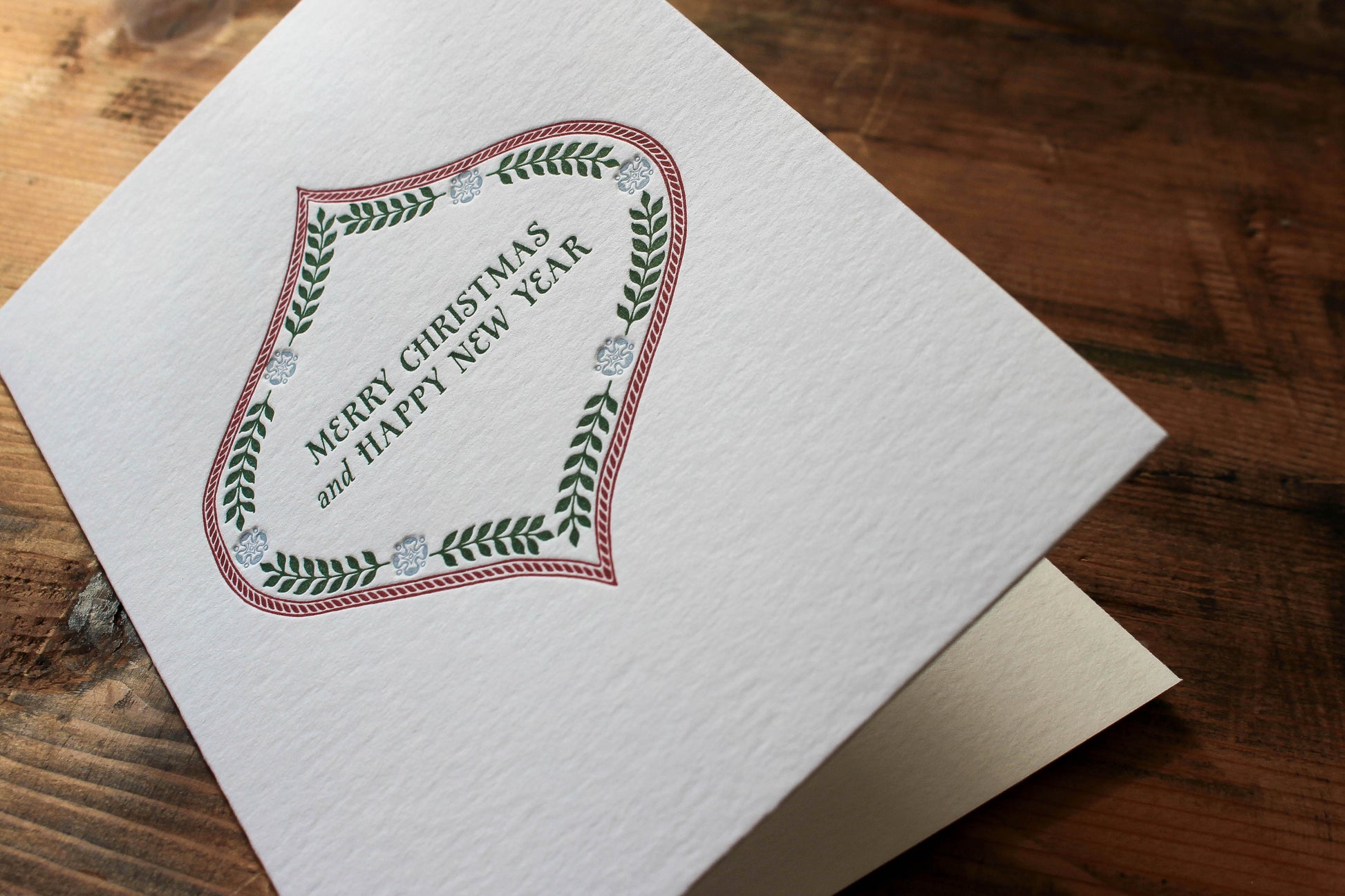 Letterpress Christmas Card - Ornamental | Flywheel | Stationery | Tasmania