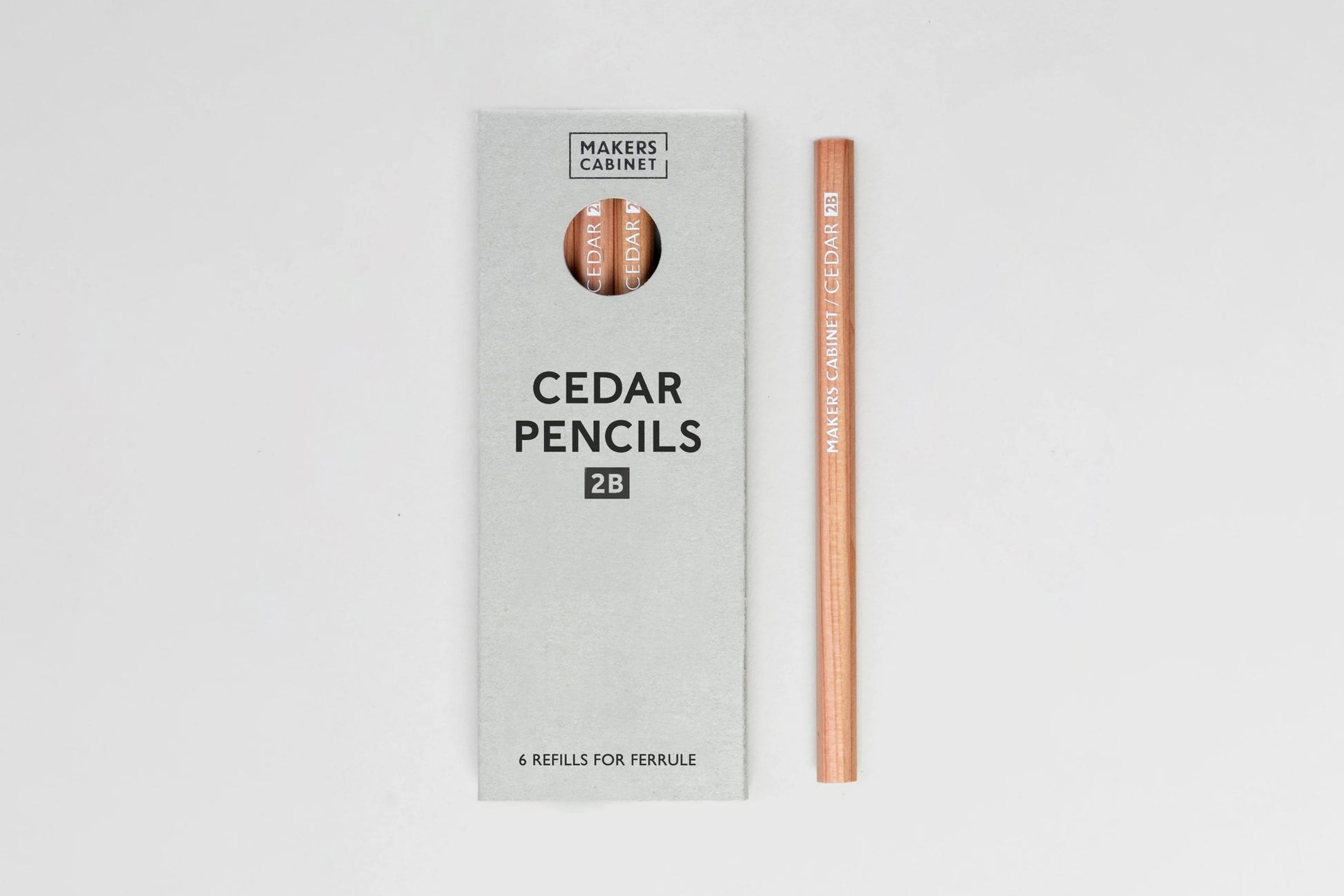 Makers Cabinet Ferrule 2B Pencils | Flywheel | Stationery | Tasmania