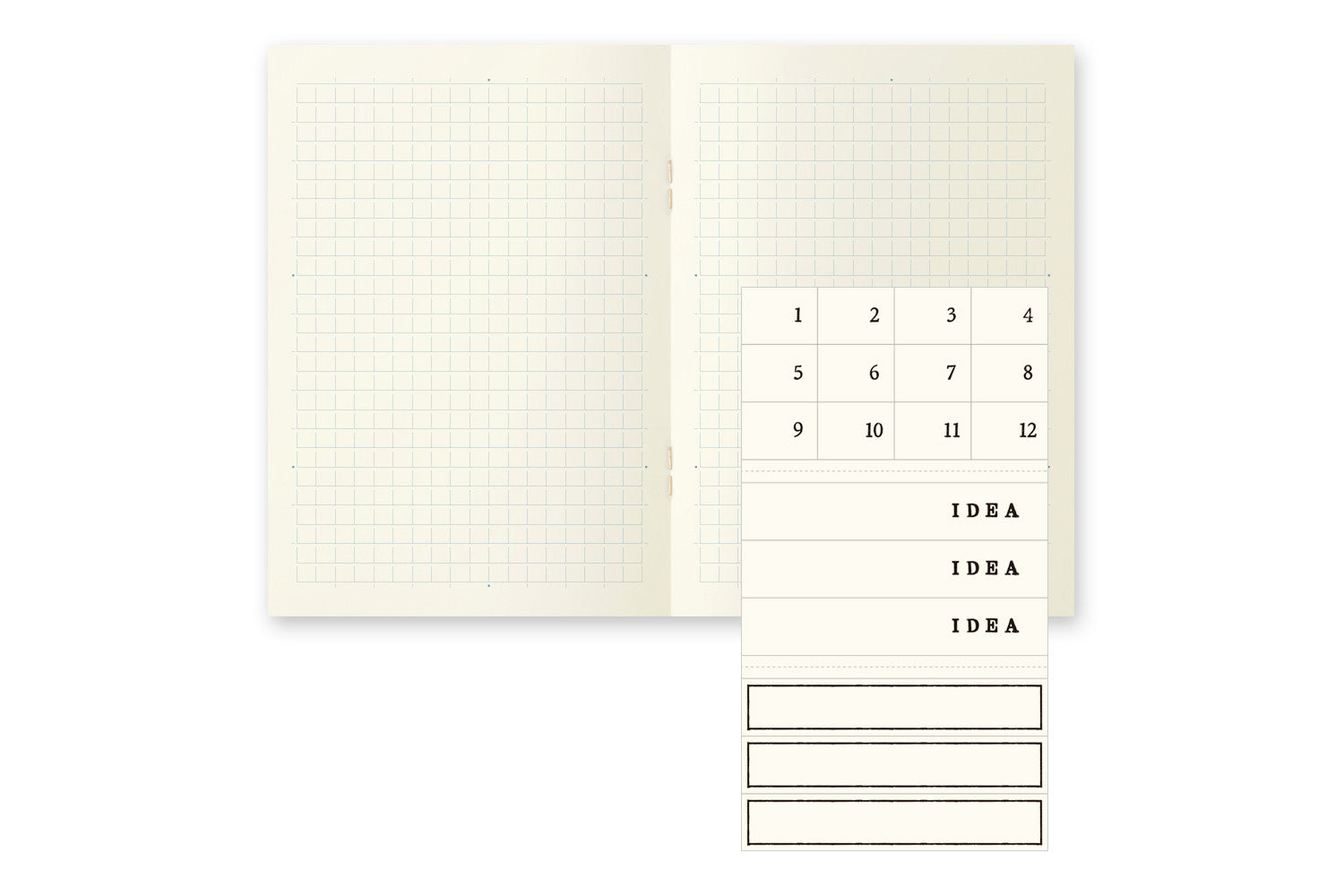 MD A6 Notebook Light - Grid | Flywheel | Stationery | Tasmania