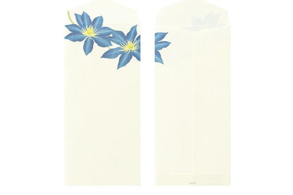 Kami Letter & Envelope Set - Summer Flowers Blue | Flywheel | Stationery | Tasmania