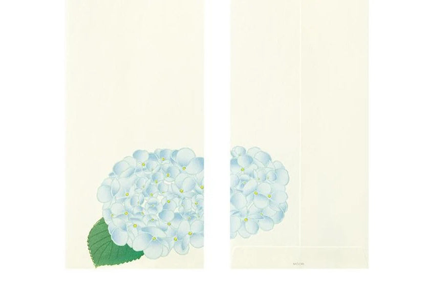 Kami Letter & Envelope Set - Summer Flowers Blue | Flywheel | Stationery | Tasmania