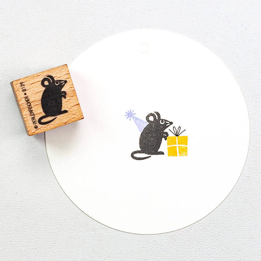 Perlenfischer Rubber Stamp - Mouse | Flywheel | Stationery | Tasmania