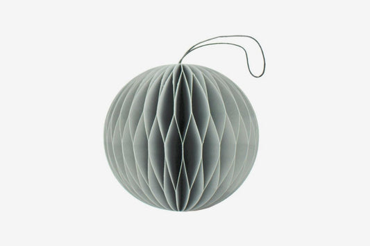 Nordic Rooms Paper Sphere Ornament - Dusty Blue | Flywheel | Stationery | Tasmania