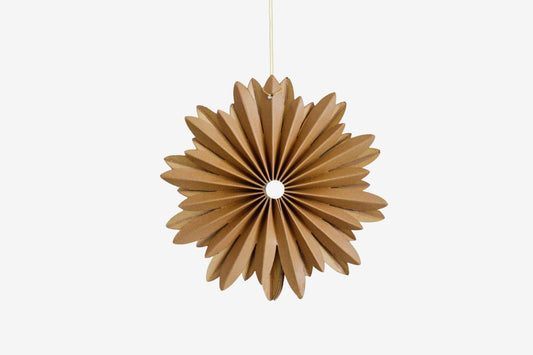 Nordic Rooms Hanging Star Ornament - Golden Sand | Flywheel | Stationery | Tasmania