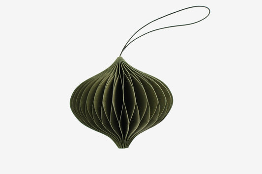 Nordic Rooms Paper Jewel Ornament - Olive | Flywheel | Stationery | Tasmania