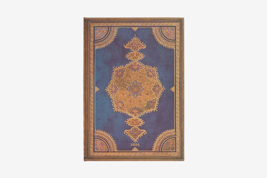 Paperblanks 2025 Grande Diary - Safavid Indigo / Vertical Week | Flywheel | Stationery | Tasmania