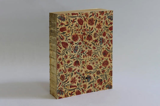 Slow Design Canvas Notebook XL - Red Chintz Gold Leaf | Flywheel | Stationery | Tasmania