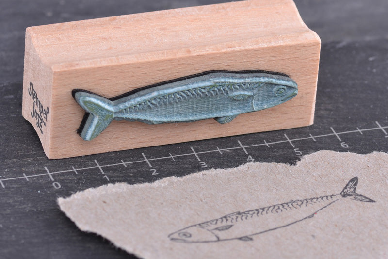 Stempel Jazz Rubber Stamp - Mackerel | Flywheel | Stationery | Tasmania