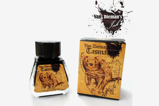 Van Dieman's Ink Fountain Pen Ink - Oakwood Brown | Flywheel | Stationery | Tasmania