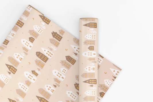 Vandoros 10m Wrapping Paper - Twilight Latte/Mocha | Flywheel | Stationery | Tasmania