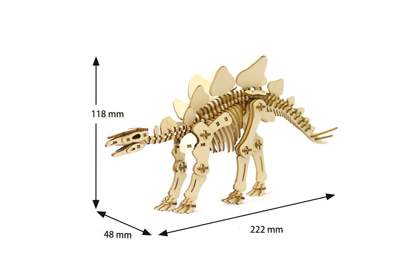 Wa-gu-mi Plywood Puzzle - Stegosaurus | Flywheel | Stationery | Tasmania