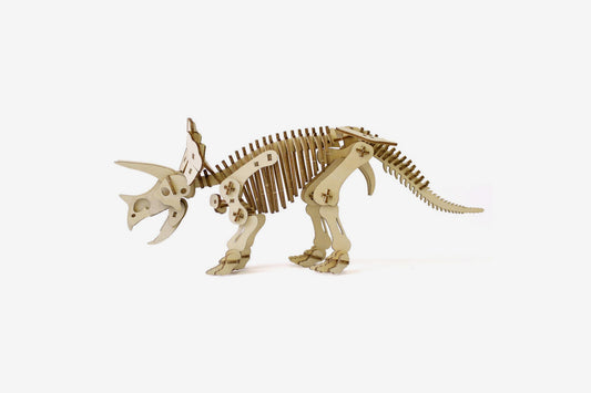 Wa-gu-mi Plywood Puzzle - Triceratops | Flywheel | Stationery | Tasmania