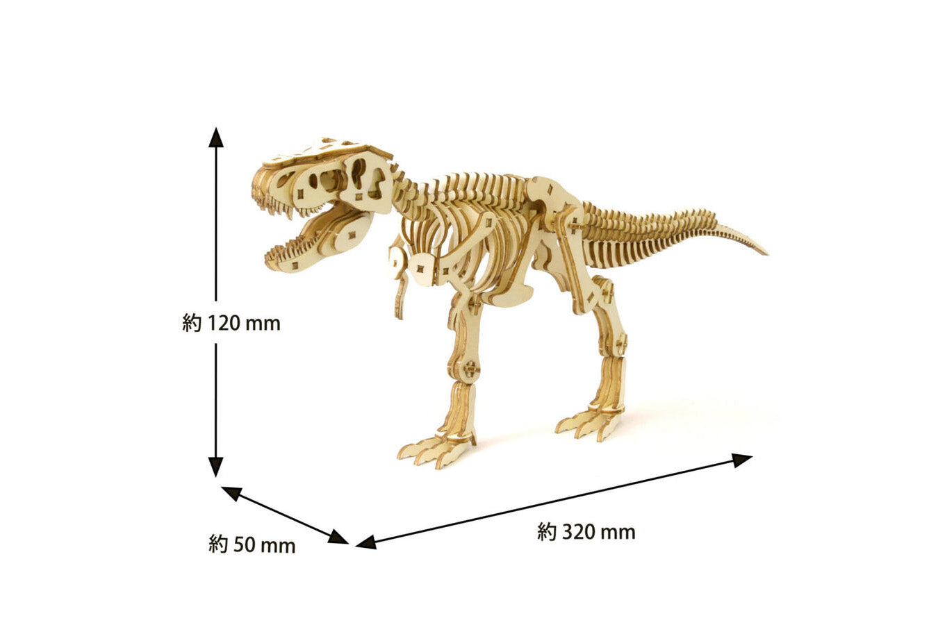 Wa-gu-mi Plywood Puzzle - Tyrannosaurus | Flywheel | Stationery | Tasmania