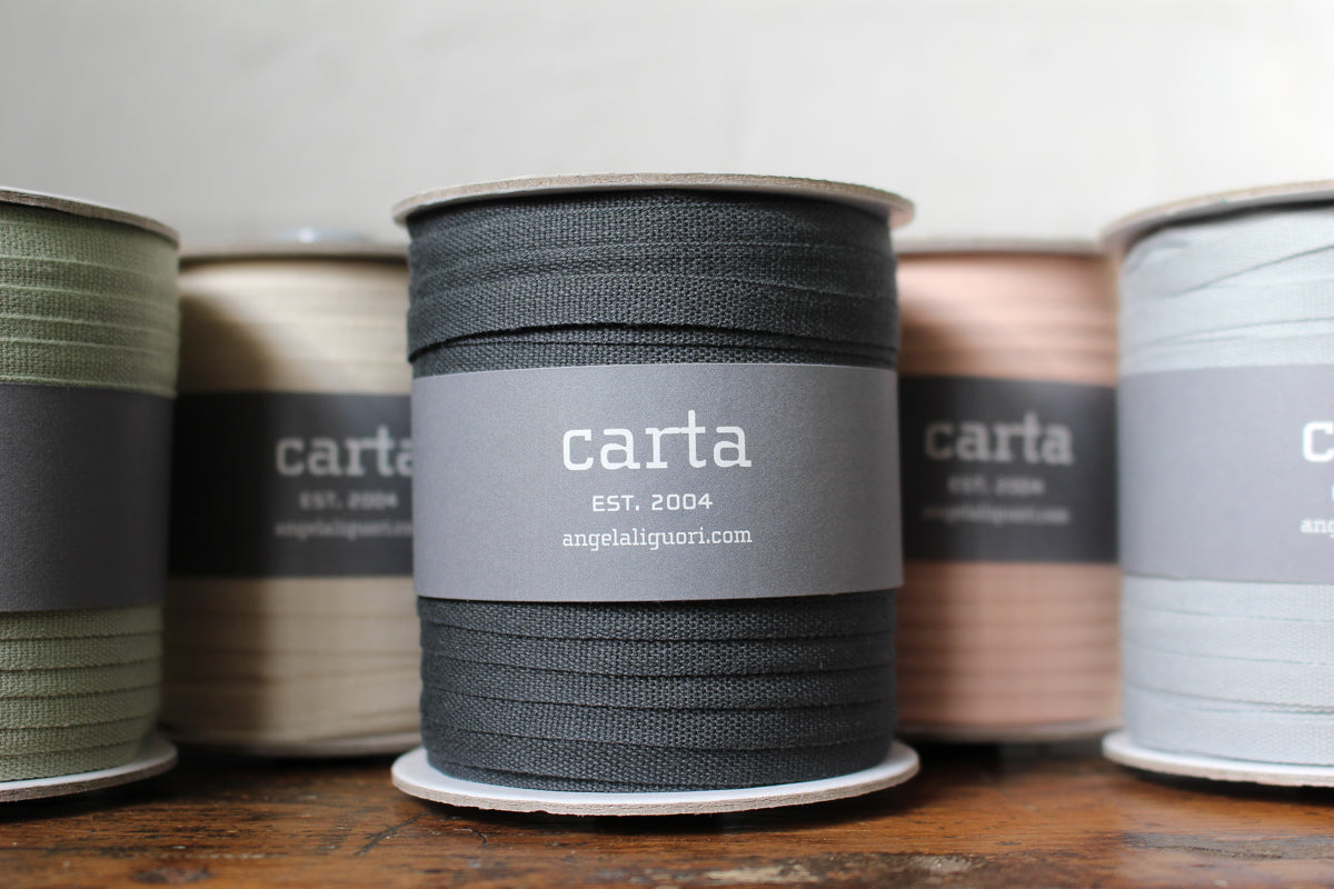 Studio Carta Tight Weave Cotton Ribbon Large Spool - Blush | Flywheel | Stationery | Tasmania